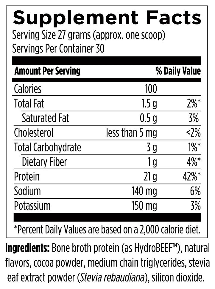 Grass Fed Beef Protein (chocolate)